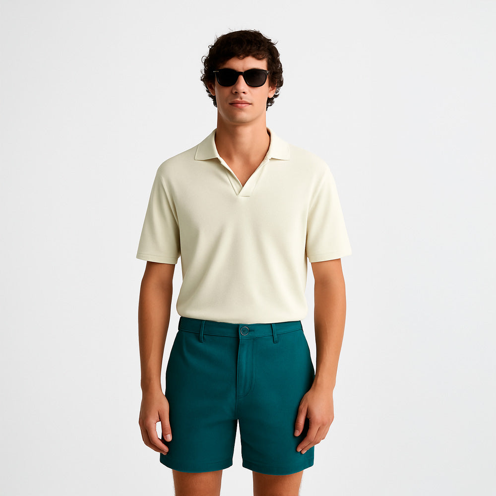 PIMA COTTON ELASTICATED SHORTS
