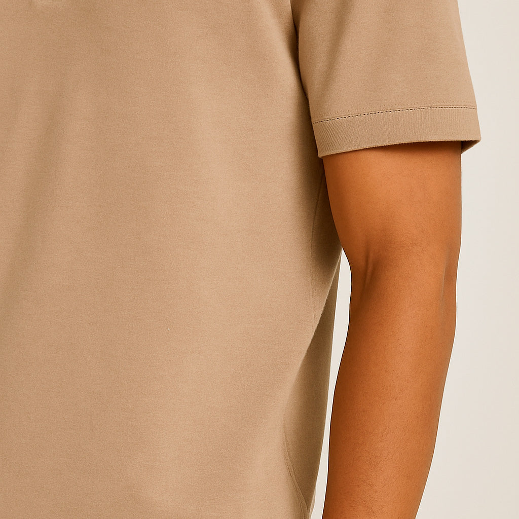 SLIM ZIP-UP POLO SHIRT