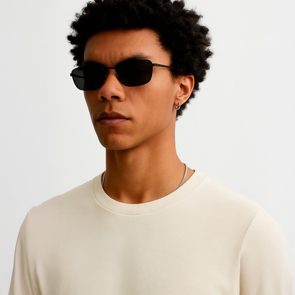 OVERSIZED STRIPED LINEN-BLEND T-SHIRT
