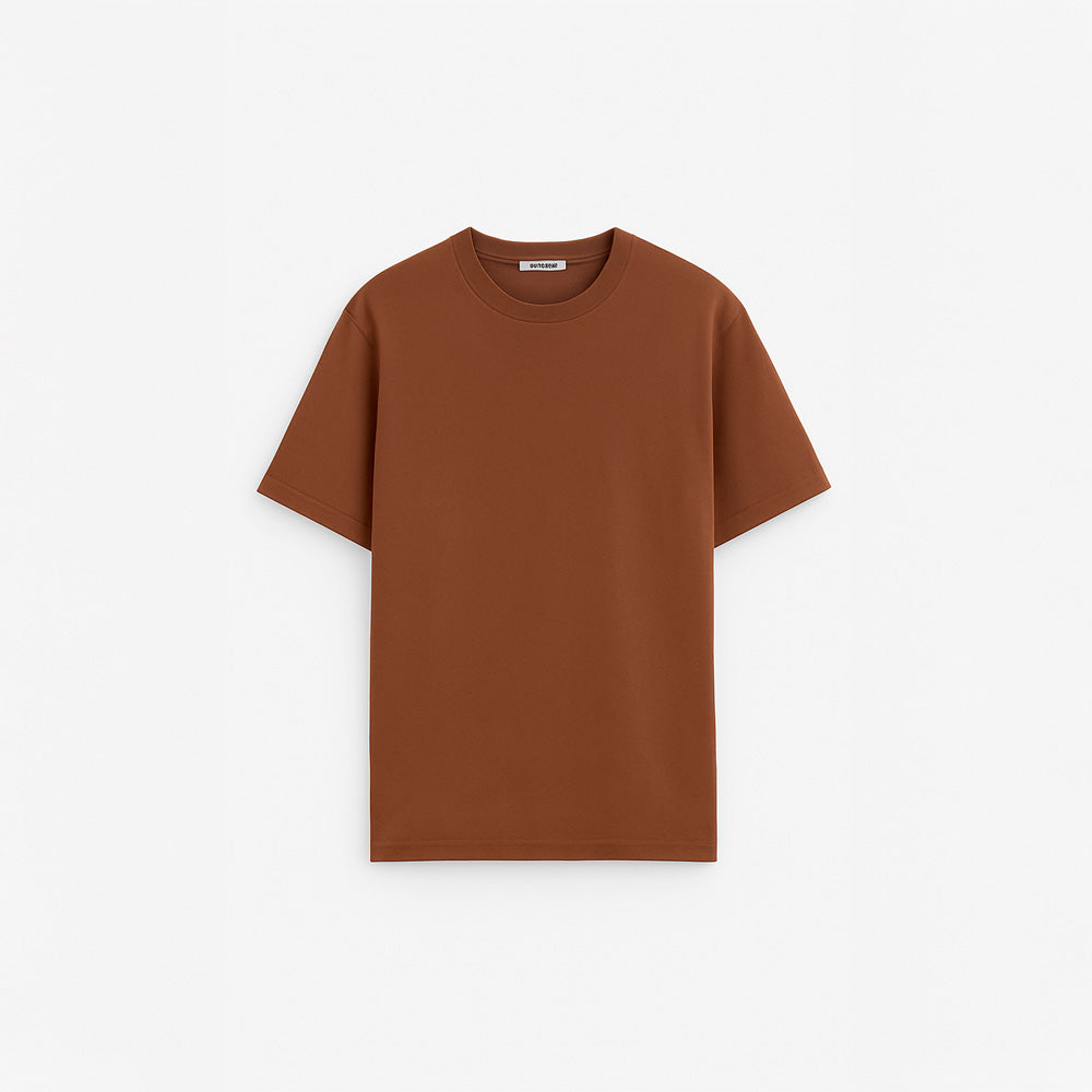 OVERSIZED STRIPED LINEN-BLEND T-SHIRT