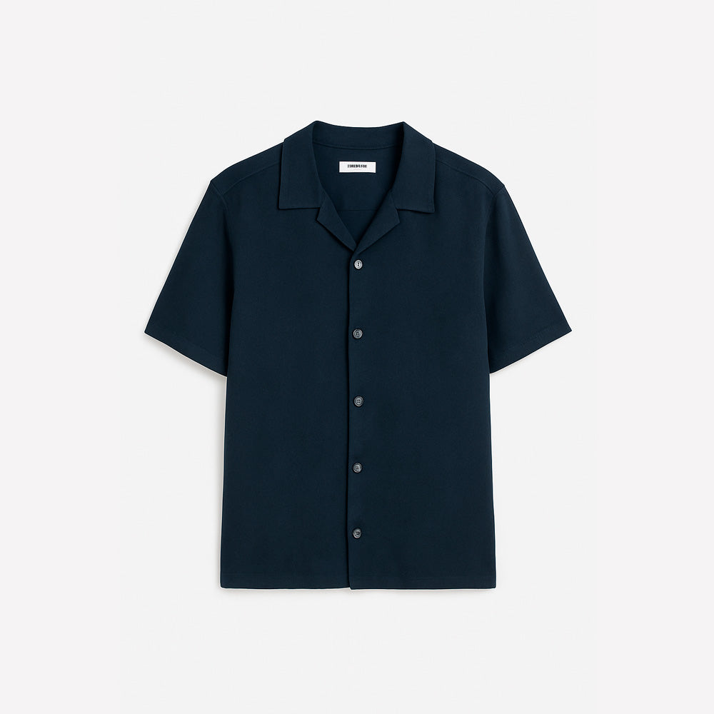 KNITTED LINEN-SILK SHIRT