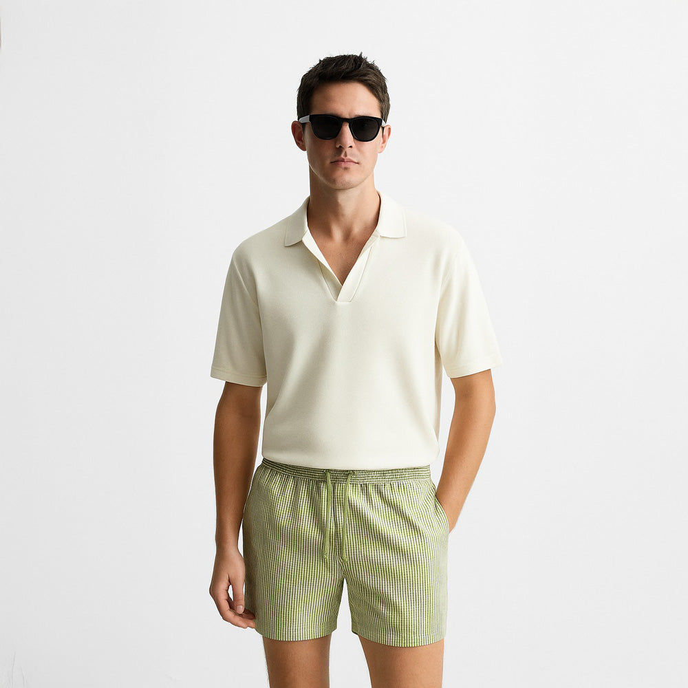 PRINTED ELASTICATED SHORTS