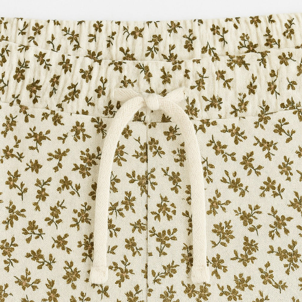 ELASTICATED COTTON-BLEND SHORTS